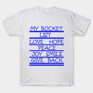 Bucket List T-Shirt